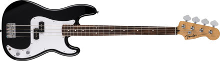 Fender Standard Precision Bass, Laurel Fingerboard, White Pickguard, Black