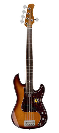 Sire P5 Series Marcus Miller Alder 5-string Passive Bass Guitar Tobacco Sunburst
