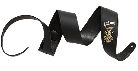 Gibson Accessories Slash Premium Leather Guitar Strap Gold