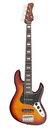 Sire Basses V5 Series Marcus Miller Alder 24 Fret 5-String Passive Bass Guitar Tobacco Sunburst