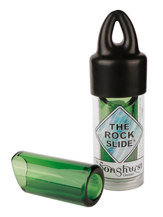 The Rock Slide moulded glass slide size S (inside 17 - length 48.5mm) - green edition