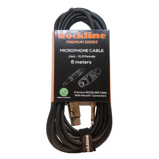 Rockline premium mikrofonkabel 6m JACK/XLR