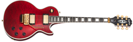 Epiphone Alex Lifeson Les Paul Custom Axcess Quilt (Incl. Hard Case) Ruby
