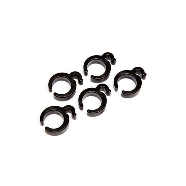 Røde Boompole clips 5-pakk