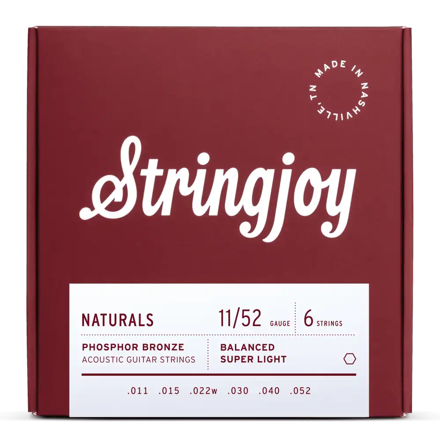 Stringjoy NB1152 Naturals  - Super Light - 11-52