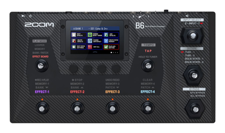 Zoom B6 Bassgitar Multi Effekt Prosessor