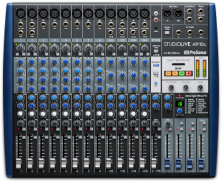 PreSonus StudioLive AR16c Analog Mixer, Blue, 230-240V EU