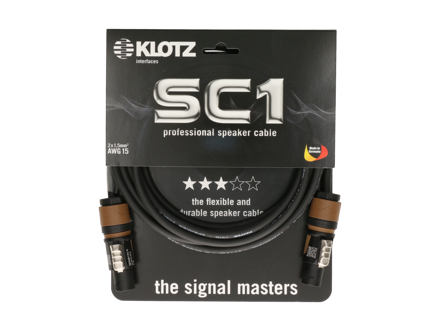 Klotz SC1 speaker cable Neutrik 2x1.5 speakON 2m