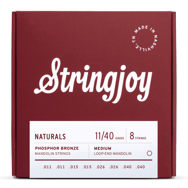 Stringjoy NB1140 Naturals Mandolin - Medium - 11-40