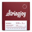 Stringjoy NB1038 Naturals Mandolin - Light - 10-38