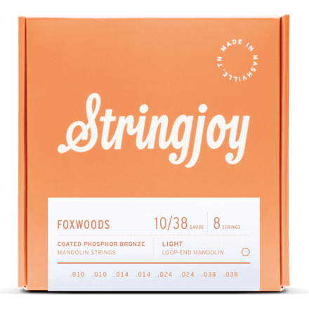 Stringjoy FW1038 Foxwoods Mandolin - Light - 10-38