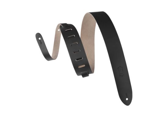 Levy's M12-BLK 2" Chrome-tan Leather Guitar Strap
