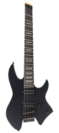 Sire X6H7/BKS X Series Larry Carlton mahogany + maple top 7-string electric guitar black satin