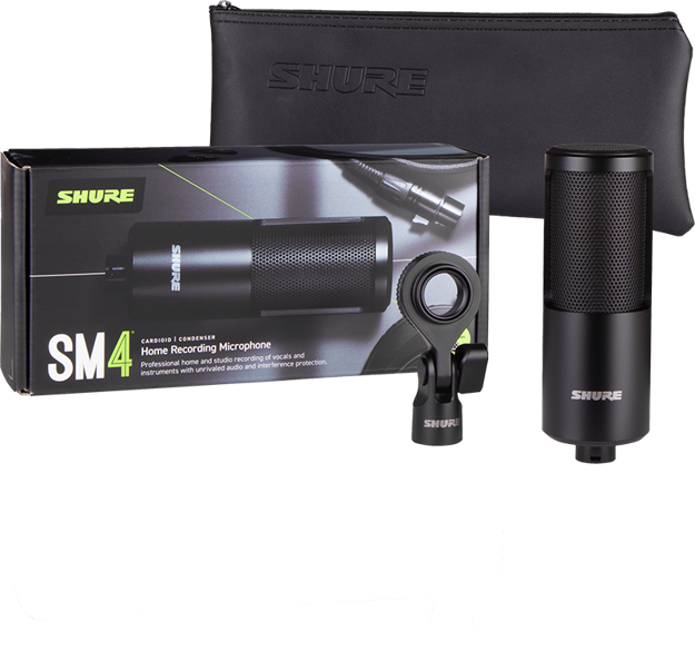 Shure SM4-K Microphone Recording Kit With Swivel Mount