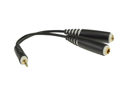 Klotz AYB-3 y-cable 1 x jack 3.5 mm - 2 x jack-F 0,2m