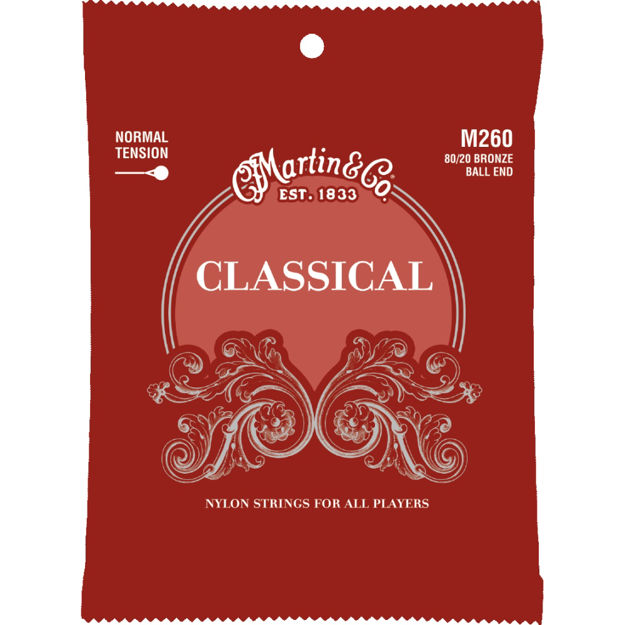 Martin M260 Classical Nylon Strings Ball End - Normal Tension