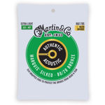 Martin MA170S Authentic Acoustic Marquis Silked Guitar Strings 80/20 Bronze - Extra Light