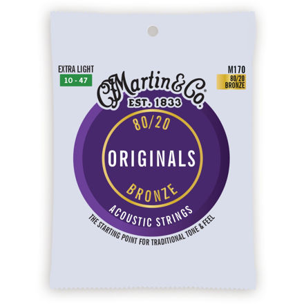 Martin M170 Originals 80/20 Bronze Stings - Extra Light