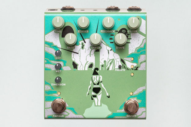 Old Blood Noise Endeavors Bathing Luminal Delay Pedal in Algae finish