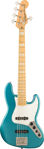 Squier Classic Vibe Active '70s Jazz Bass V, Maple Fingerboard, Parchment Pickguard, Ocean Turquoise