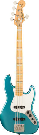 Squier Classic Vibe Active '70s Jazz Bass V, Maple Fingerboard, Parchment Pickguard, Ocean Turquoise
