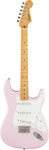 Squier Classic Vibe '50s Stratocaster HT, Maple Fingerboard, Parchment Pickguard, Shell Pink