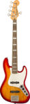 Squier Classic Vibe Active '70s Jazz Bass V, Laurel Fingerboard, White Pearloid Pickguard, Sienna Sunburst