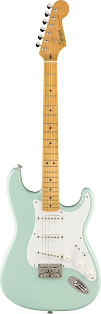 Squier Classic Vibe '50s Stratocaster HT, Maple Fingerboard, Parchment Pickguard, Surf Green