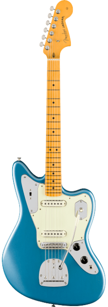 Fender American Professional Classic Jaguar, Maple Fingerboard, Faded Lake Placid Blue