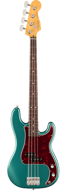 Fender American Professional Classic Precision Bass, Rosewood Fingerboard, Faded Sherwood Green Metallic