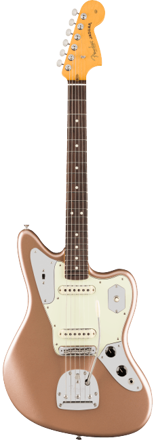 Fender American Professional Classic Jaguar, Rosewood Fingerboard, Faded Firemist Gold