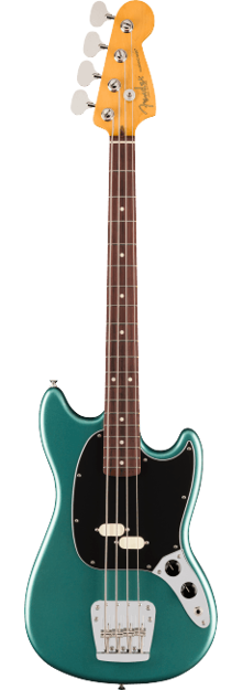 Fender American Professional Classic Mustang Bass, Rosewood Fingerboard, Faded Sherwood Green Metallic