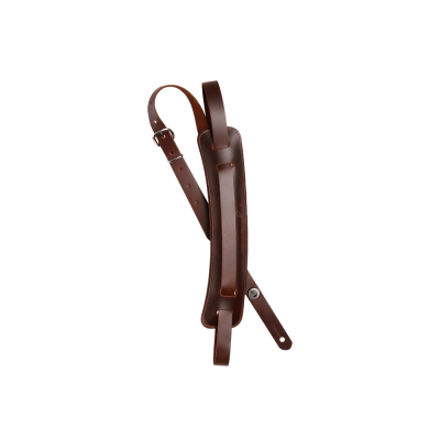 D'Addario 19JL01 John Lennon 19 mm Leather w/Pad, Brown