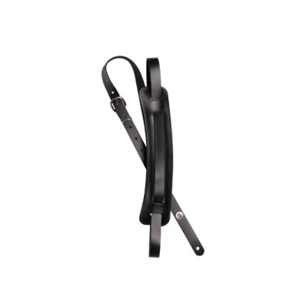 D'Addario 19JL00 John Lennon 19 mm Leather w/Pad, Black