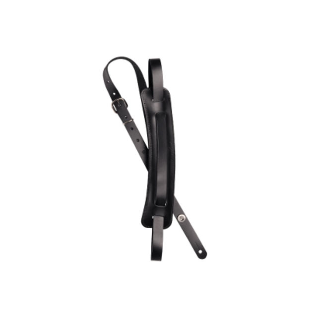 D'Addario 19JL00 John Lennon 19 mm Leather w/Pad, Black