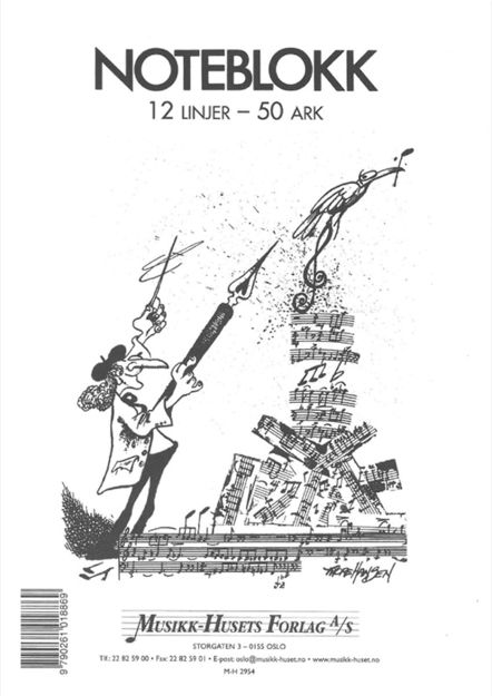 Noteblokk 12 linjers