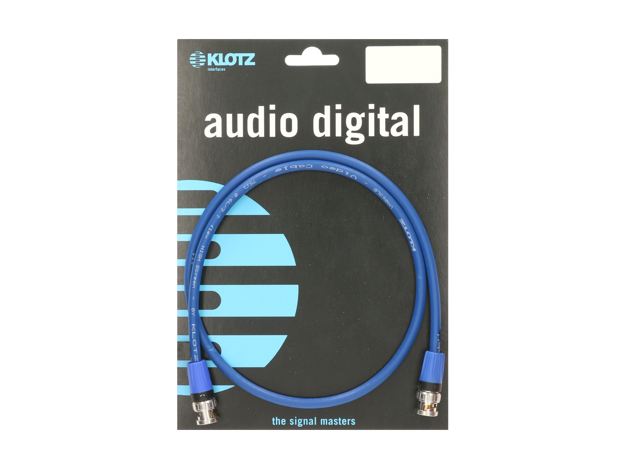 Klotz wordclock kabel Neutrik BNC blå 1m