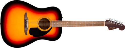 Fender California std Redondo, Spruce Top, Black Pickguard, 3-Color Sunburst