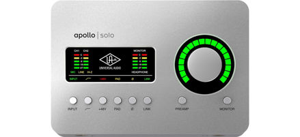 Universal Audio Apollo Solo,x2 Mic, x1 DSP, USB-C, Heritage Ed.