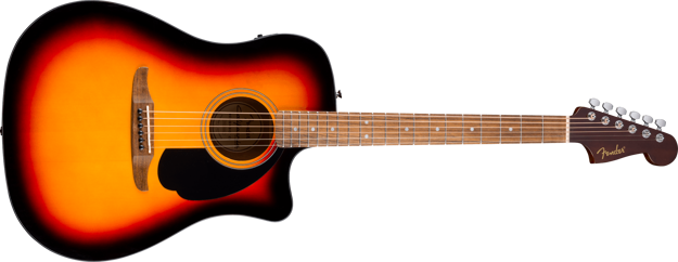 Fender California std Redondo CE, Spruce Top, Black Pickguard, 3-Color Sunburst