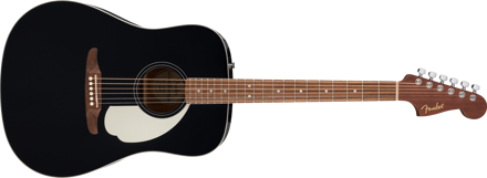 Fender California std Redondo, Spruce Top, Ivory Pickguard, Black