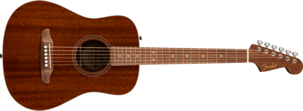 Fender California std Redondo Mini with Bag, Sapele Top, Natural Sapele