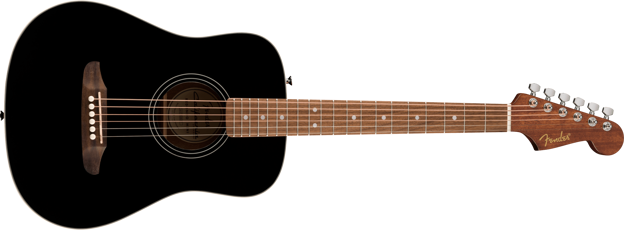 Fender California std Redondo Mini with Bag, Spruce Top, Black