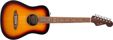 Fender California std Redondo Mini with Bag, Spruce Top, 3-Color Sunburst