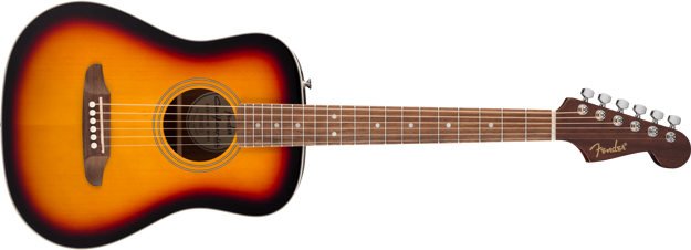 Fender California std Redondo Mini with Bag, Spruce Top, 3-Color Sunburst