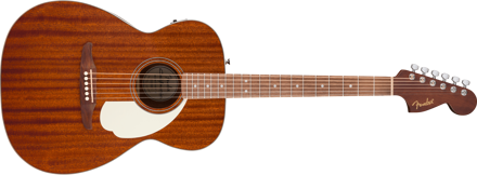 Fender California std Monterey E, Sapele Top, Ivory Pickguard, Natural Sapele