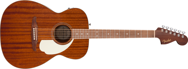 Fender California std Monterey E, Sapele Top, Ivory Pickguard, Natural Sapele