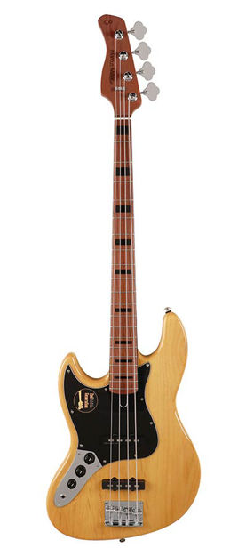 Sire Basses V5 Series Marcus Miller lefty alder 4-string passive bass guitar natural