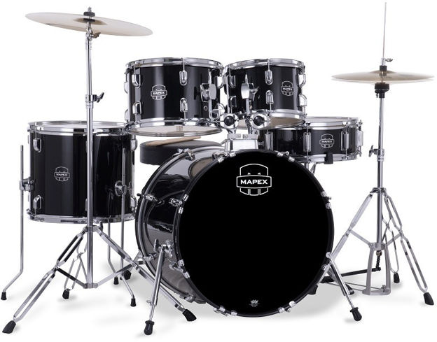Mapex Comet CM5044FTCDK Drum Set - Black