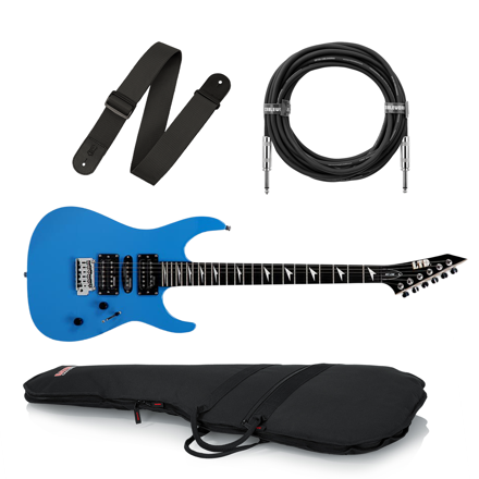 Pakke: LTD MT-130 Blue inkl. bag, reim og kabel